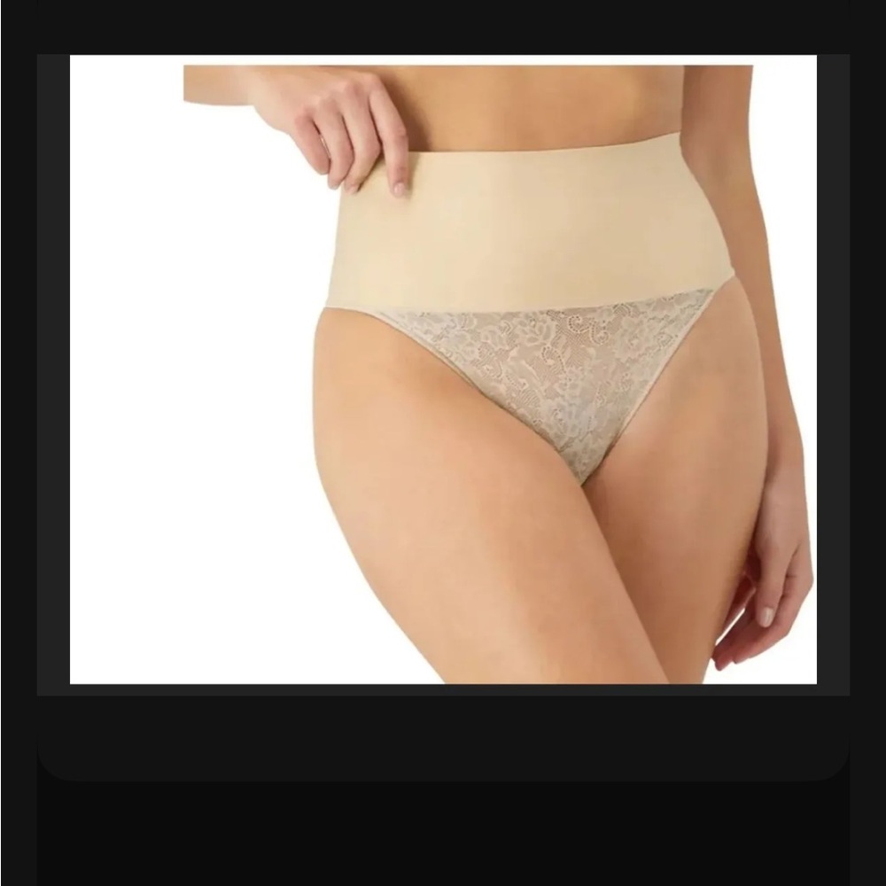 NWT maiden form shaper thong large beige 1357